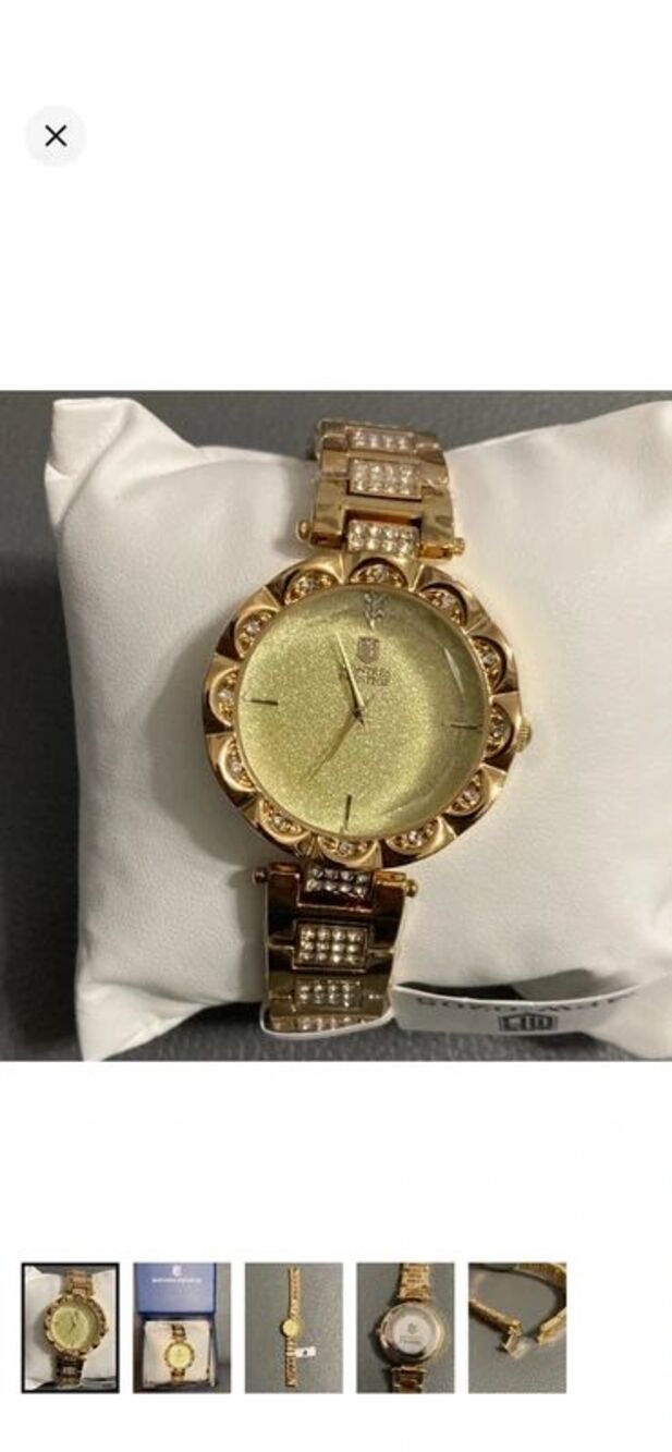 Montres Prestige X Invicta Gold toned with jeweled accents